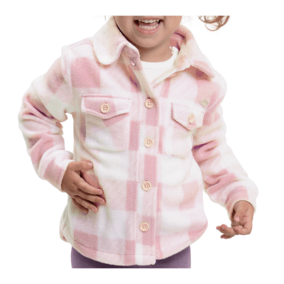 Chaqueta polar niña Rosado