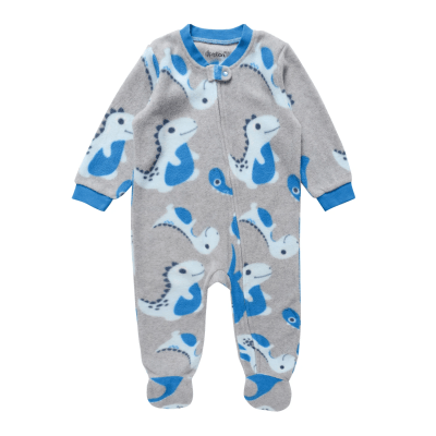 Pijama Polar Bebé Niño Gris