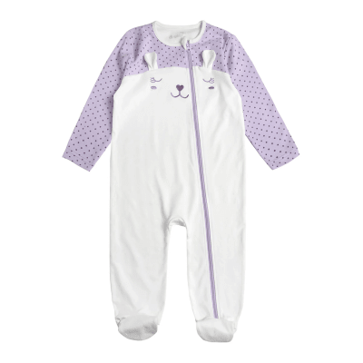 Pijama algodón niña Lila