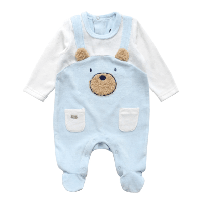 Enterito plush niño osito celeste