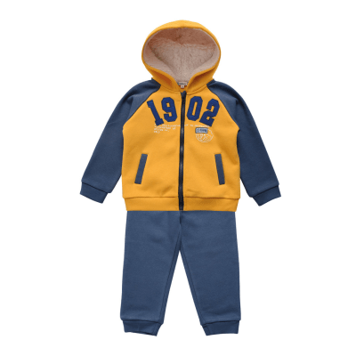 Conjunto Polerón y Pantalón Buzo Franela Bebé amarillo4