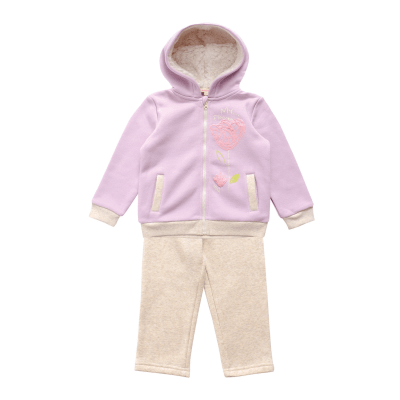 Conjunto Polerón y Pantalón Buzo Franela Beba morado