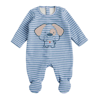 Enterito Franela Interior Peludo azul4