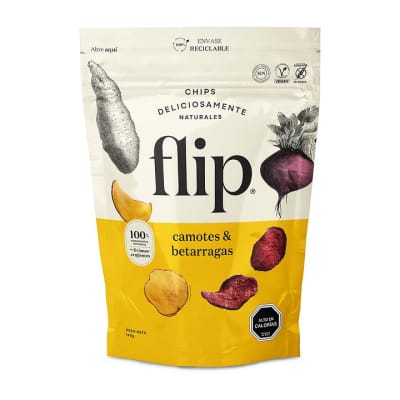 Chips de Camotes/Betarragas con sal de Mar Flip 140Grs1