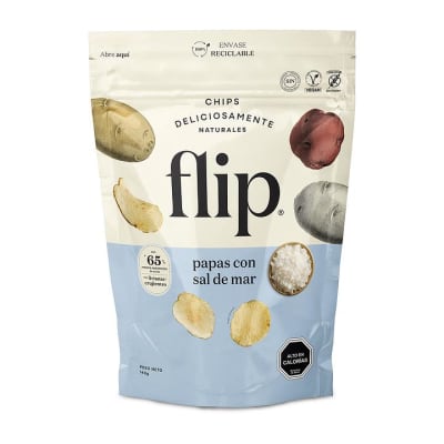 Chips de Papas con sal de Mar Flip 140Gr1