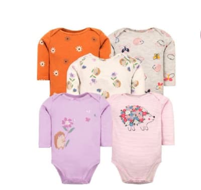 Set 5 bodys manga larga Puercoespín1