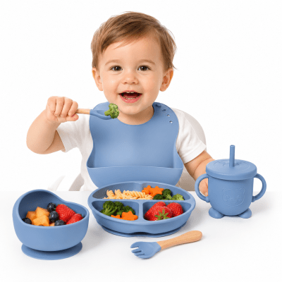 Set de Alimentación de Silicona para Bebé – 6 Piezas1