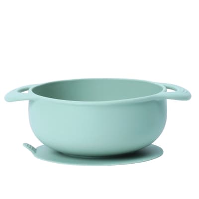 Bowl de Silicona con Succión Azul1