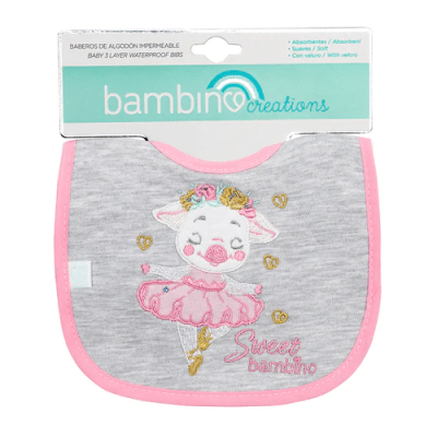 Babero de Algodón Impermeable Niña1