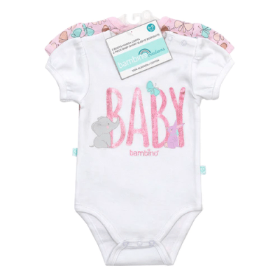 Set 2 Body Manga Corta Blanco Baby2