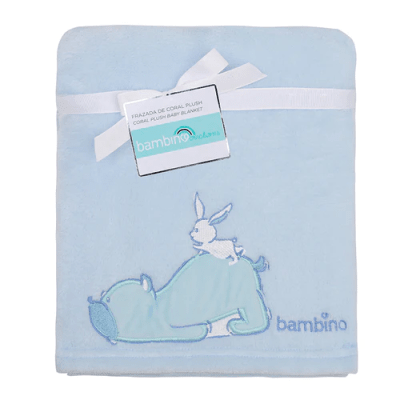 Frazada de Coral Plush Celeste Oso2