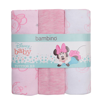 Set 3 Tutitos Suavecitos Rosado Minnie