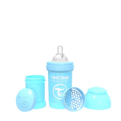 Mamadera Twistshake Anti-Cólico 180ml Azul pastel