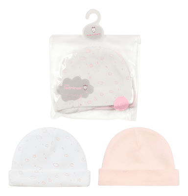Set 2 gorros modeladores niña 0-3 meses1