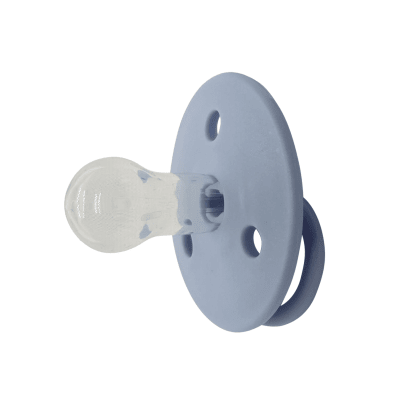 Chupetes redondos Mininor Azul Silicona 6m+ 2 uns3