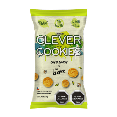 Clever Cookies Mini | Coco Limón 30g2