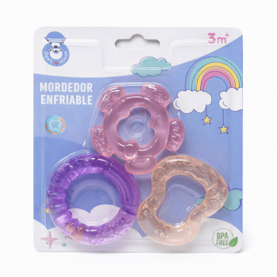 Mordedor Enfriable para Bebé con Agua 3pzs