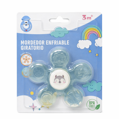 Mordedor enfriable para bebé con textura