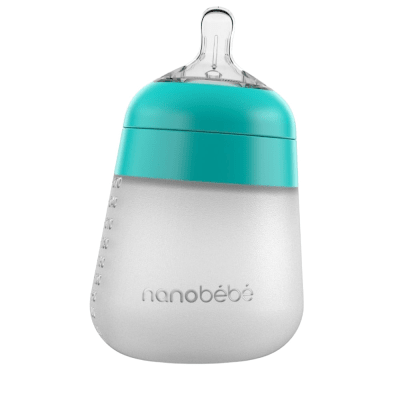 Mamadera de silicona de 270 ml-Individual Color Turquesa1