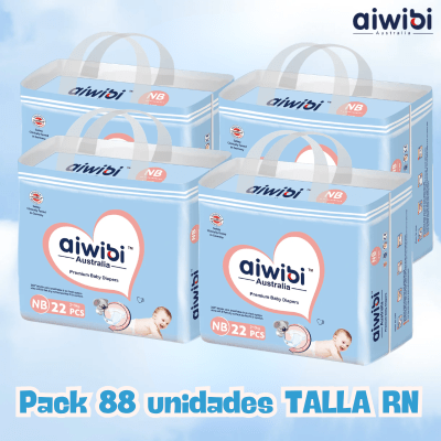 Pack pañales Aiwibi 88un Recién nacido