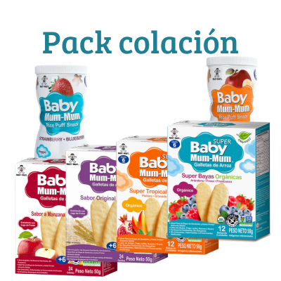 Pack 4 Galletas + 2 Puffs Baby Mum Mum