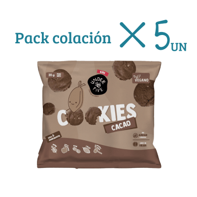 Pack 5 Cookies Cacao 30grs