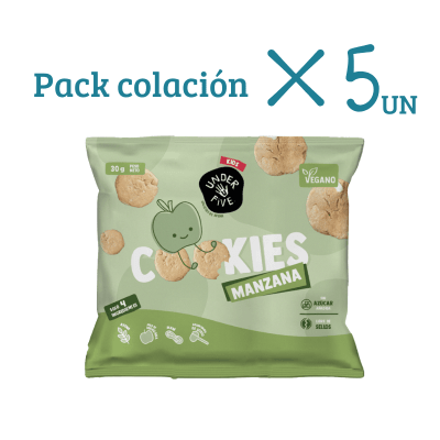 Pack 5 Cookies Manzana 30grs1