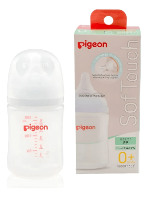 Biberón Softouch Pigeon Pp 160ml Color Blanco