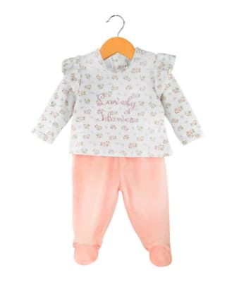 Traje de plush floral1