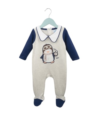 Enterito de algodón niño Pingüino1