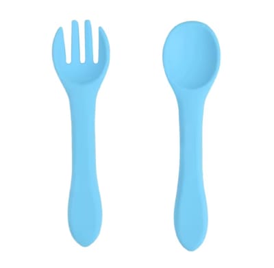 Set de cubiertos infantil silicona1