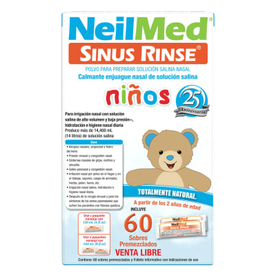 Sinus Rinse Pediátrico Recarga x60 sachets
