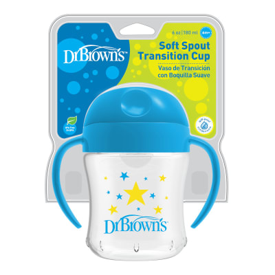 Vaso boquilla blanda Azul 180ml 6M+ Dr Brown's4
