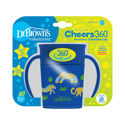 Vaso 360° con asas 200ml 6M+ Azul3