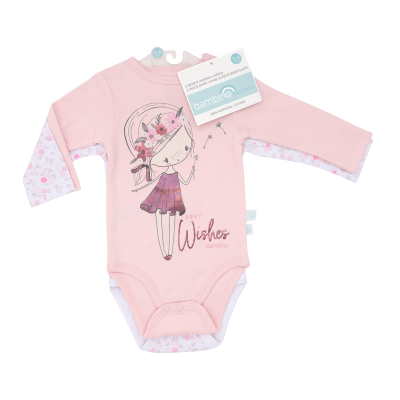 Set 2 bodys Manga Larga 100% Algodón - Bailarina de los deseos4