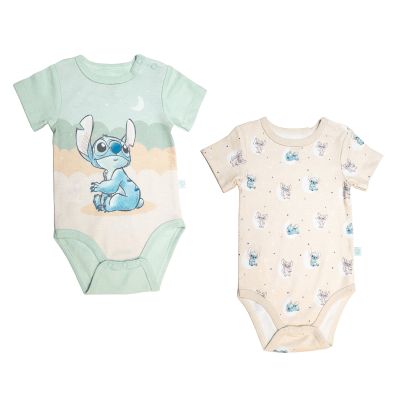 Bipack Body manga corta 100% algodón - Stitch Unisex