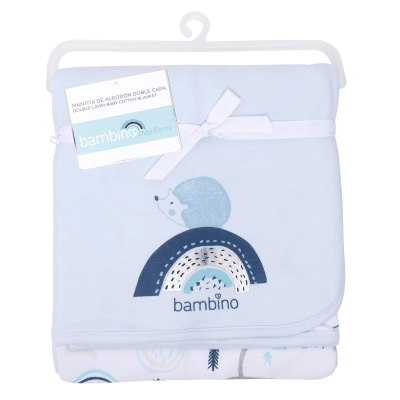 Mantita doble capa algodón Arcoiris2