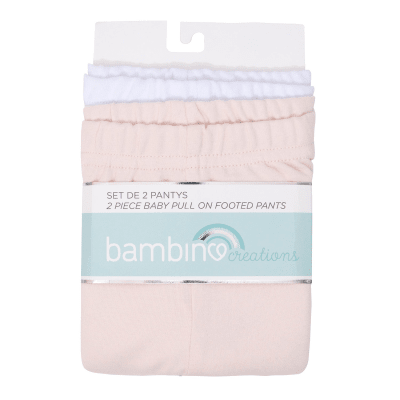 Pantys Bebé Bipack Rosado 100% Algodón