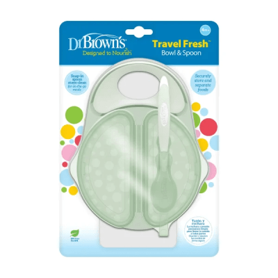 Plato y Cuchara para Viajes 4M+ Dr. Brown’s1