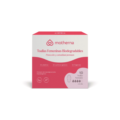 Toallas femeninas biodegradables premium - Motherna3