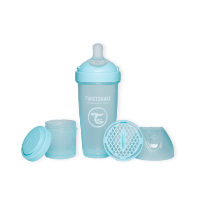 Mamadera Twistshake Double Pro 330ml-Azul4