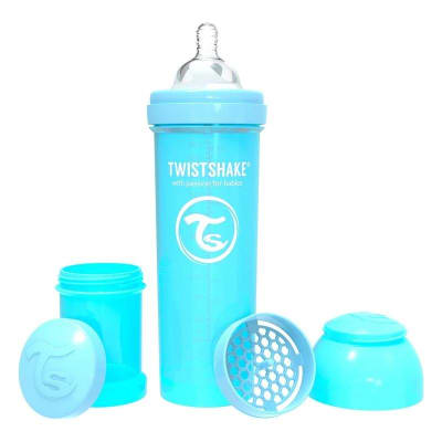 Mamadera Twistshake Anti-Cólico 330ml Azul pastel