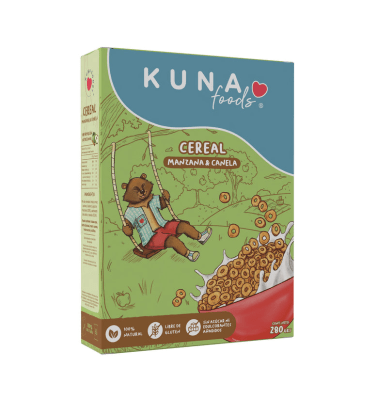 Cereal Manzana & Canela Kuna Foods 280grs