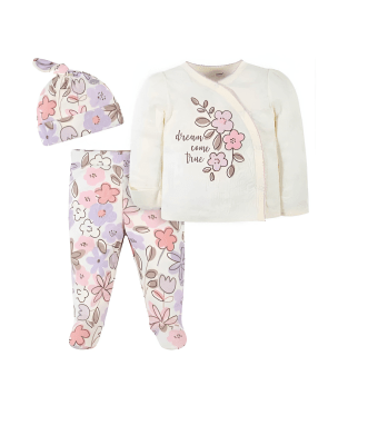 Conjunto 3pcs niña Blanco1