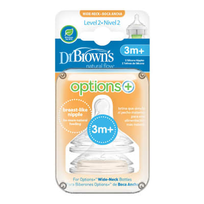 Tetina Boca ancha Options+ 3M+ 2UN Dr Brown's