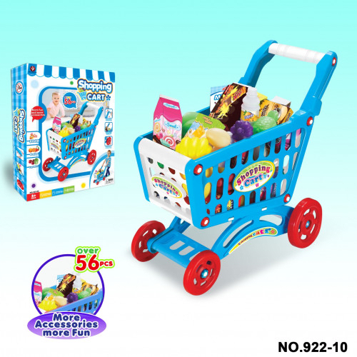 Carrito de compras infantil Azul