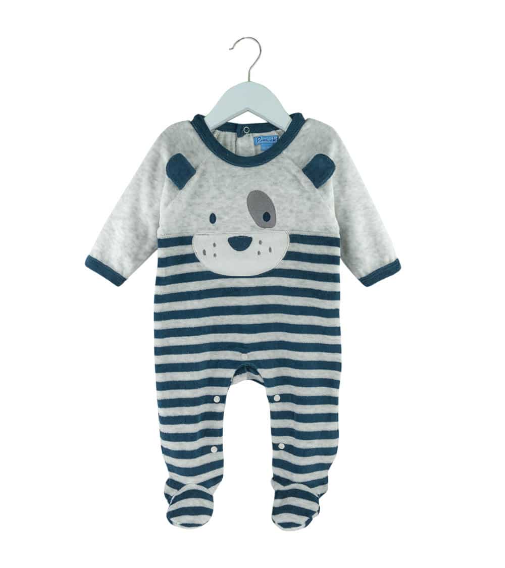 Enterito de plush con rayas 0-3 meses