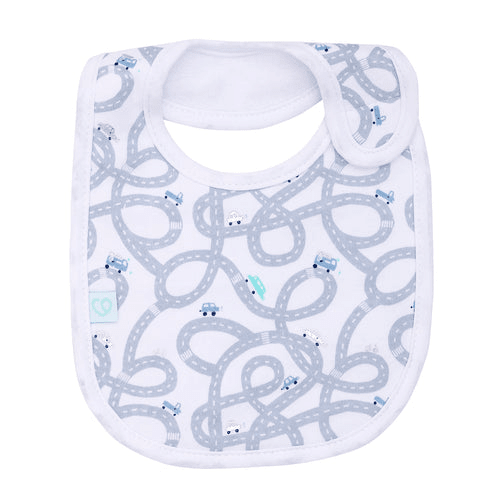 Set 2 baberos impermeable celeste transporte