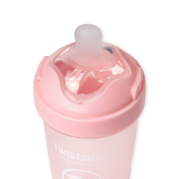 Mamadera Twistshake Double Pro 180ml-Rosado
