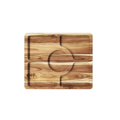 TABLA 5 DIVISIONES MADERA TECA STOLF MULTIMENAJE  28X23X1,8 CM